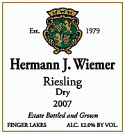 Hermann J. Wiemer - Riesling Dry Finger Lakes 2022 (750ml) (750ml)