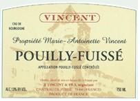 J.J. Vincent & Fils - Pouilly-Fuiss Marie Antoinette 2020 (750ml) (750ml)