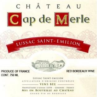 Chateau Cap de Merle - Saint Emilion 2019 (375ml) (375ml)