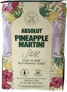 Absolut - Pineapple Martini (355ml can) (355ml can)