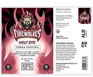 Albany Distilling Co. - Albany Firewolves Wolf Bite Vodka Cocktail (4 pack 355ml cans) (4 pack 355ml cans)
