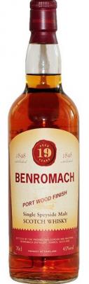 Benromach - 19 Year Port Wood Finish Speyside Single Malt Scotch 700ml 2002 (700ml) (700ml)