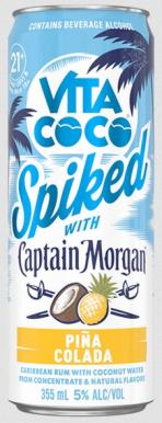 Captain Morgan - Vita Coco Spiked Pina Colada Cocktail (4 pack cans) (4 pack cans)