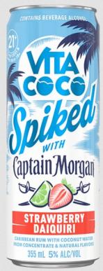 Captain Morgan - Vita Coco Spiked Strawberry Daiquiri Cocktail (4 pack cans) (4 pack cans)