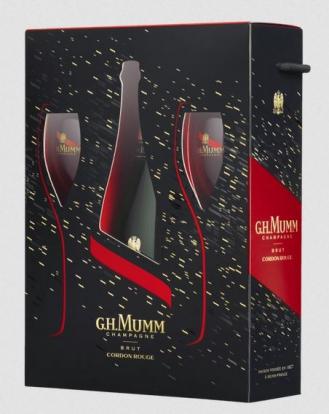 G.H. Mumm - Grand Cordon Rouge Brut Champagne Gift Set NV (750ml) (750ml)