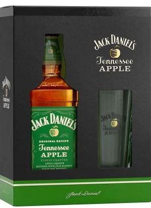 Jack Daniels - Tennessee Apple Whiskey 750ml Gift Set (750ml) (750ml)