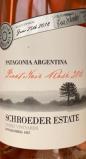 Schroeder Estate Pinot Noir Rose 2020 (750)