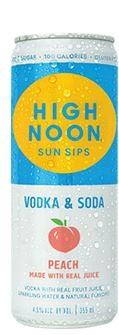 High Noon - Sun Sips Peach Vodka & Soda 355ml Can (355ml can) (355ml can)