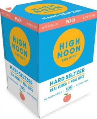 High Noon - Sun Sips Peach Vodka & Soda 355ml 4 Pack Cans (4 pack 355ml cans) (4 pack 355ml cans)